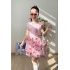 Arshiner Toddler Summer Girls Clothes 2 Piece Ruffle Sleeve Tops and Belt Tutu Skirt Sets Cute Party Dress for Kids(Valentine)