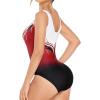 Arshiner Women’s Ballet Tank Leotards Gymnastics Dance Cute Ballerina Adult 80s Leotard Bodysuit(Black/ Red)