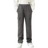 Arshiner Boys Cargo Pants Kids Elastic Waist Casual Athletic Jogger Sweatpants Open Bottom Baggy Pants with Pockets(Dark Grey)