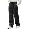 Arshiner Boys Casual Pants Fleece Sweatpants Lightweight Open Bottom Lounge Pants Drawstring Jogger Pants with Pockets(Black)