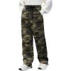 Arshiner Boys Casual Pants Fleece Sweatpants Lightweight Open Bottom Lounge Pants Drawstring Jogger Pants with Pockets(Green Camo)