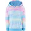 Arshiner Boys Hooded Sweatshirt Fleece Pullover Long Sleeve Warm Hoodies with Pocket for Kids 5-14 Years(Tie-dye – Powder Blue)
