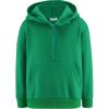Arshiner Boy’s Hooded Sweatshirts Long Sleeve Hoodies Kids Quarter Zip Pullover with Kangaroo Pocket 5-14Y(Green)