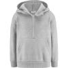 Arshiner Boy’s Hooded Sweatshirts Long Sleeve Hoodies Kids Quarter Zip Pullover with Kangaroo Pocket 5-14Y(Light Grey)
