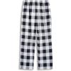 Arshiner Boys Pajama Pants Long Plaid PJ Bottoms Boys Sleepwear Lounge Pants with Pockets 6-14 Years(Black White Plaid)