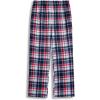 Arshiner Boys Pajama Pants Long Plaid PJ Bottoms Boys Sleepwear Lounge Pants with Pockets 6-14 Years(Blue Red Plaid)