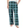 Arshiner Boys Pajama Pants Long Sleep Plaid Pants Soft Lounge Pj Bottoms with Pockets(Blue Black Plaid)