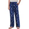 Arshiner Boys Pajama Pants Long Sleep Plaid Pants Soft Lounge Pj Bottoms with Pockets(Dark Blue Stars Moon)