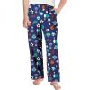 Arshiner Boys Pajama Pants Long Sleep Plaid Pants Soft Lounge Pj Bottoms with Pockets(Navy Blue Ball)