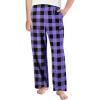 Arshiner Boys Pajama Pants Long Sleep Plaid Pants Soft Lounge Pj Bottoms with Pockets(Purple Plaid)