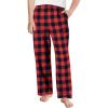 Arshiner Boys Pajama Pants Long Sleep Plaid Pants Soft Lounge Pj Bottoms with Pockets(Red Black Plaid)