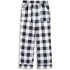 Arshiner Boys Pajama Pants Soft Long PJ Bottoms Plaid Lounge Pants for Boys 6-14 Years(Black Plaid)