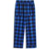 Arshiner Boys Pajama Pants Soft Long PJ Bottoms Plaid Lounge Pants for Boys 6-14 Years(Blue Plaid)