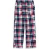 Arshiner Boys Pajama Pants Soft Long PJ Bottoms Plaid Lounge Pants for Boys 6-14 Years(Blue Red Plaid)