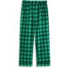 Arshiner Boys Pajama Pants Soft Long PJ Bottoms Plaid Lounge Pants for Boys 6-14 Years(Green Plaid)
