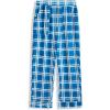 Arshiner Boys Pajama Pants Soft Long PJ Bottoms Plaid Lounge Pants for Boys 6-14 Years(Light Blue Plaid)
