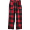 Arshiner Boys Pajama Pants Soft Long PJ Bottoms Plaid Lounge Pants for Boys 6-14 Years(Red Plaid)