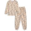 Arshiner Boys Pajamas Long Sleeve Henley Top and Pants Boys 2 Piece Pajama Set Sleepwear for 6-14 Years(Bear)