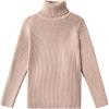 Arshiner Boy’s Ribbed Turtleneck Cable Knitted Sweater Slim Fit Pullover Sweater for Kids 4-13 Years(Rib Knit-khaki)