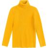 Arshiner Boy’s Ribbed Turtleneck Cable Knitted Sweater Slim Fit Pullover Sweater for Kids 4-13 Years(Rib Knit-yellow)