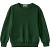 Arshiner Boys Sweatshirts Long Sleeve Crewneck Pullover Shirt Kids Fashion Fall Winter Sweater Size 6-14 Years(Bright Green)