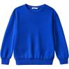 Arshiner Boys Sweatshirts Long Sleeve Crewneck Pullover Shirt Kids Fashion Fall Winter Sweater Size 6-14 Years(Royal Blue)