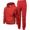 Arshiner Boy’s Tracksuit Pullover Hoodie Jogging Pants Set 2 Pieces Sweatsuit Red
