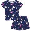 Arshiner Girls 2-Piece Tie Dye Pajamas Set Trendy Lounge Set Kids Sleepwear(Animal)