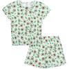 Arshiner Girls 2-Piece Tie Dye Pajamas Set Trendy Lounge Set Kids Sleepwear(Avocado)