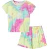 Arshiner Girls 2-Piece Tie Dye Pajamas Set Trendy Lounge Set Kids Sleepwear(Tie Dye 1)