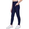 Arshiner Girls Athletic Leggings High Waist Yoga Pants for Kids with Pockets Dance Running Workout Tights(Navy Blue)