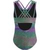 Arshiner Girls Ballet Leotards Dance Gymnastic Outfits Crisscross Straps Sleeveless Tank Dancewear(Purple/Blue/Black)
