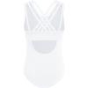 Arshiner Girls Ballet Leotards Dance Gymnastic Outfits Crisscross Straps Sleeveless Tank Dancewear(White)