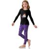 Arshiner Girls Clothes 2 Piece Fall Outfits Slim Long Sleeve Shirt and Leggings Set Kids Thermal Underwear sets(Halloween)