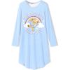 Arshiner Girls Nightgowns Long Sleeve Print Pajamas Nightdress for Kids Soft Sleep Wear Nighties(Blue Teddy)