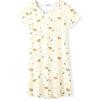 Arshiner Girls Nightgowns Summer Soft Cute Cartoon Print Pajama Sleep Dress for Kids 4-12 Years(Apricot Teddy)