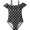 Arshiner Girls One Piece Swimsuits Ruffle Bathing SuitsTeen Girl Off Shoulder Swimwear4-12 Years