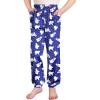 Arshiner Girls Pajama Pants Kids Plaid Pj Pants Comfy Lounge Sleepwear Bottoms with Pockets(Christmas Polar Bear-blue)