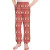 Arshiner Girls Pajama Pants Kids Plaid Pj Pants Comfy Lounge Sleepwear Bottoms with Pockets(Christmas Teddy)