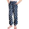 Arshiner Girls Pajama Pants Kids Plaid Pj Pants Comfy Lounge Sleepwear Bottoms with Pockets(Printed-colorful Hearts on Dark Blue)