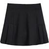 Arshiner Girl’s Sport Skirts with Shorts Athletic Pleated Skort Colorful Performance Skorts(Black)