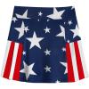 Arshiner Girl’s Sport Skirts with Shorts Athletic Pleated Skort Colorful Performance Skorts(Blue White Red)