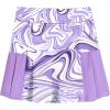Arshiner Girl’s Sport Skirts with Shorts Athletic Pleated Skort Colorful Performance Skorts(Purple Marble)