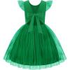 Arshiner Toddler Tutu Dress Little Girls Summer Tulle Backless Party Birthday Cotton Dresses 2-6Y(Green)
