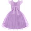 Arshiner Toddler Tutu Dress Little Girls Summer Tulle Backless Party Birthday Cotton Dresses 2-6Y(Lilac)