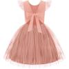 Arshiner Toddler Tutu Dress Little Girls Summer Tulle Backless Party Birthday Cotton Dresses 2-6Y(Pink)