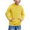 Arshiner Unisex Kids Soft Pullover Hooded Sweatshirt with Pocket Basic Hoodies Sportswear Age 4-13 Years(Yellow)