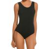 Arshiner Women’s Ballet Tank Leotards Gymnastics Dance Cute Ballerina Adult 80s Leotard Bodysuit(Black)