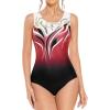 Arshiner Women’s Ballet Tank Leotards Gymnastics Dance Cute Ballerina Adult 80s Leotard Bodysuit(Black/ Red)