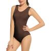 Arshiner Women’s Ballet Tank Leotards Gymnastics Dance Cute Ballerina Adult 80s Leotard Bodysuit(Brown)